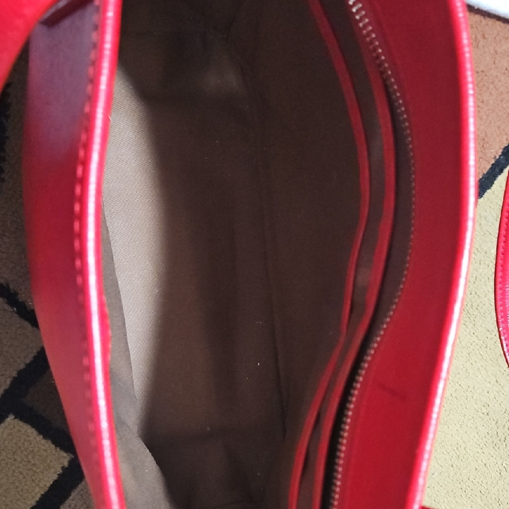 Polo Ralph Lauren Red Leather Women's Bag - Picture 7 of 9